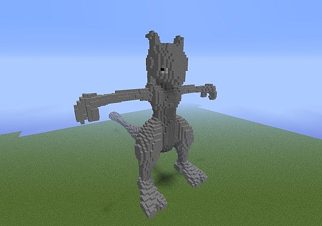 3D Mewtwo [STATUE INCLUDED] Minecraft Map