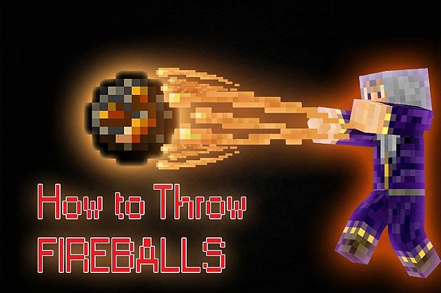 Throwing Fireballs! Vanilla Minecraft 1.8+