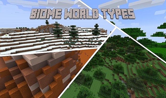 [1.10.2] Biome World Types Rewritten and massively improved