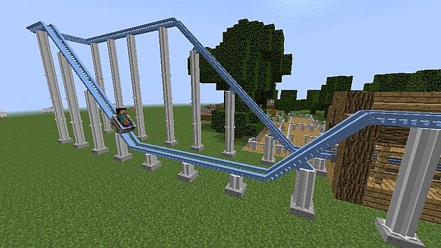 Rollercoaster Mod (Now Rideable!) Minecraft Mod