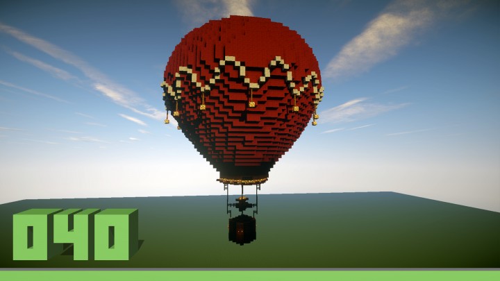 Large hotair balloon Minecraft Map