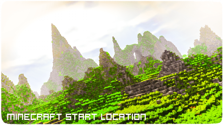 Starter Location in Mountains Minecraft Map