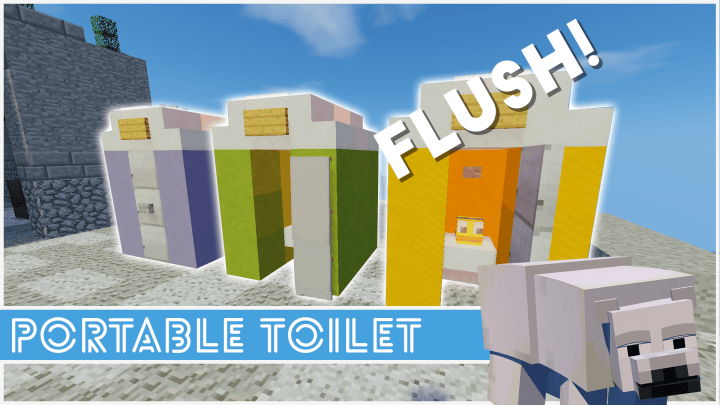 Minecraft How To Make A Portable Toilet Minecraft Project