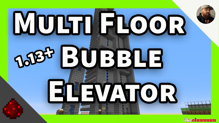 Multi Floor Bubble Elevator Minecraft Map