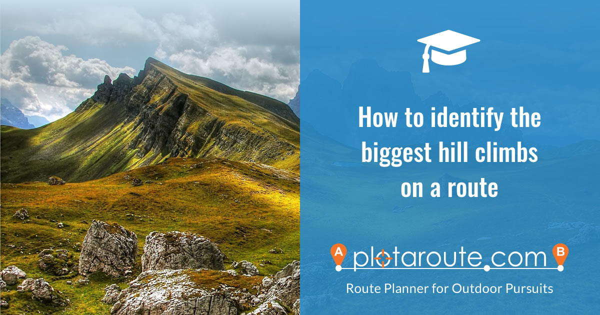 How To Identify The Biggest Hill Climbs On A Route