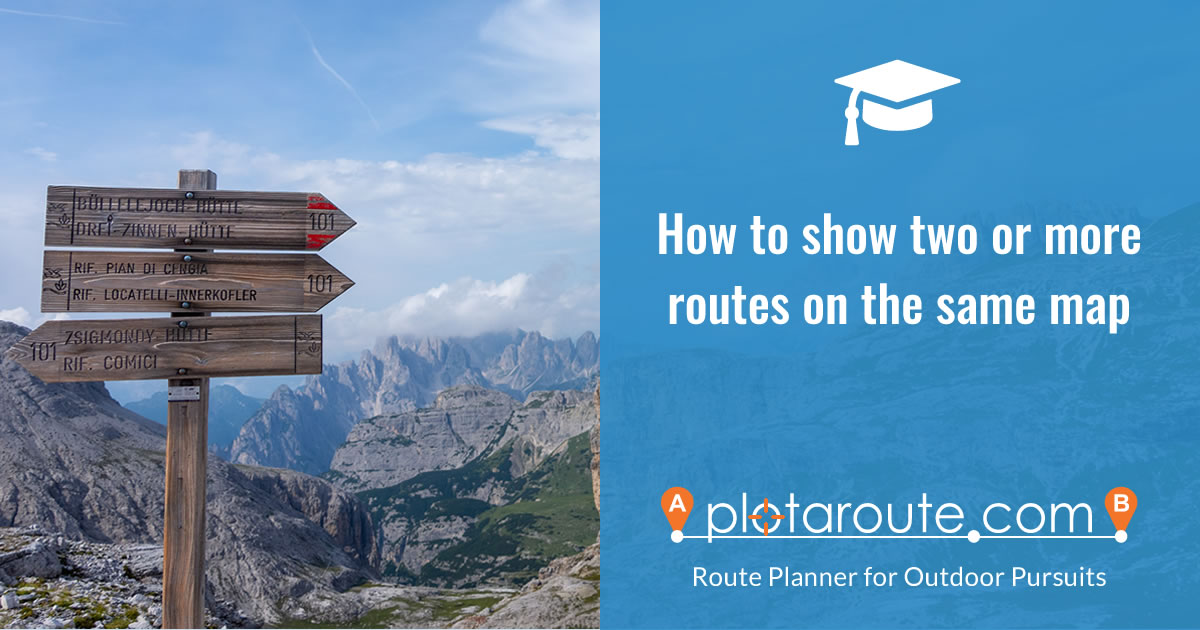 Plot A Walking Route How To Show Two Or More Routes On The Same Map