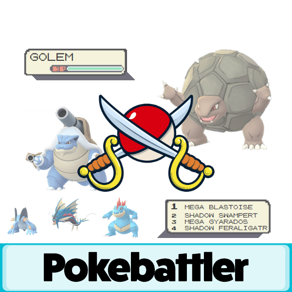 Golem Counters Pokemon GO Pokebattler