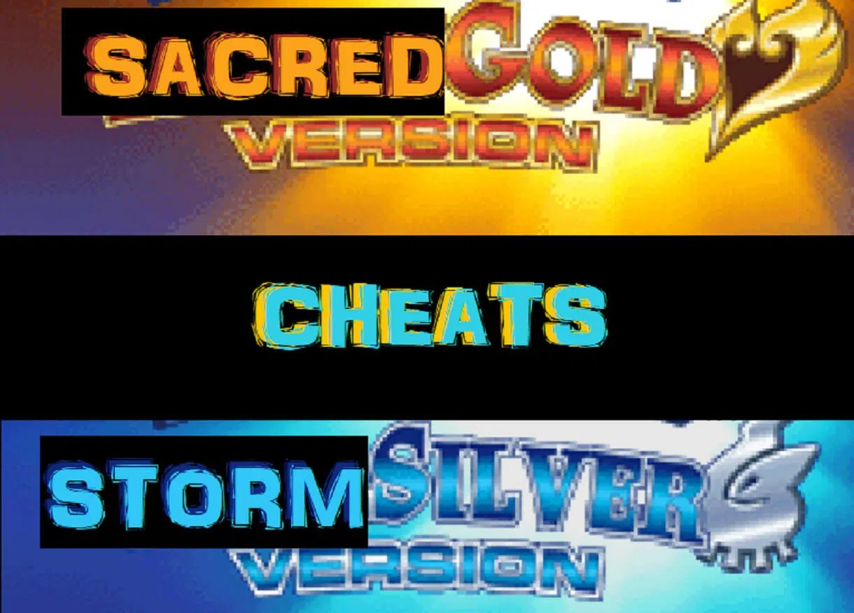 Pokemon Sacred Gold And Storm Silver Cheats PokemonCoders