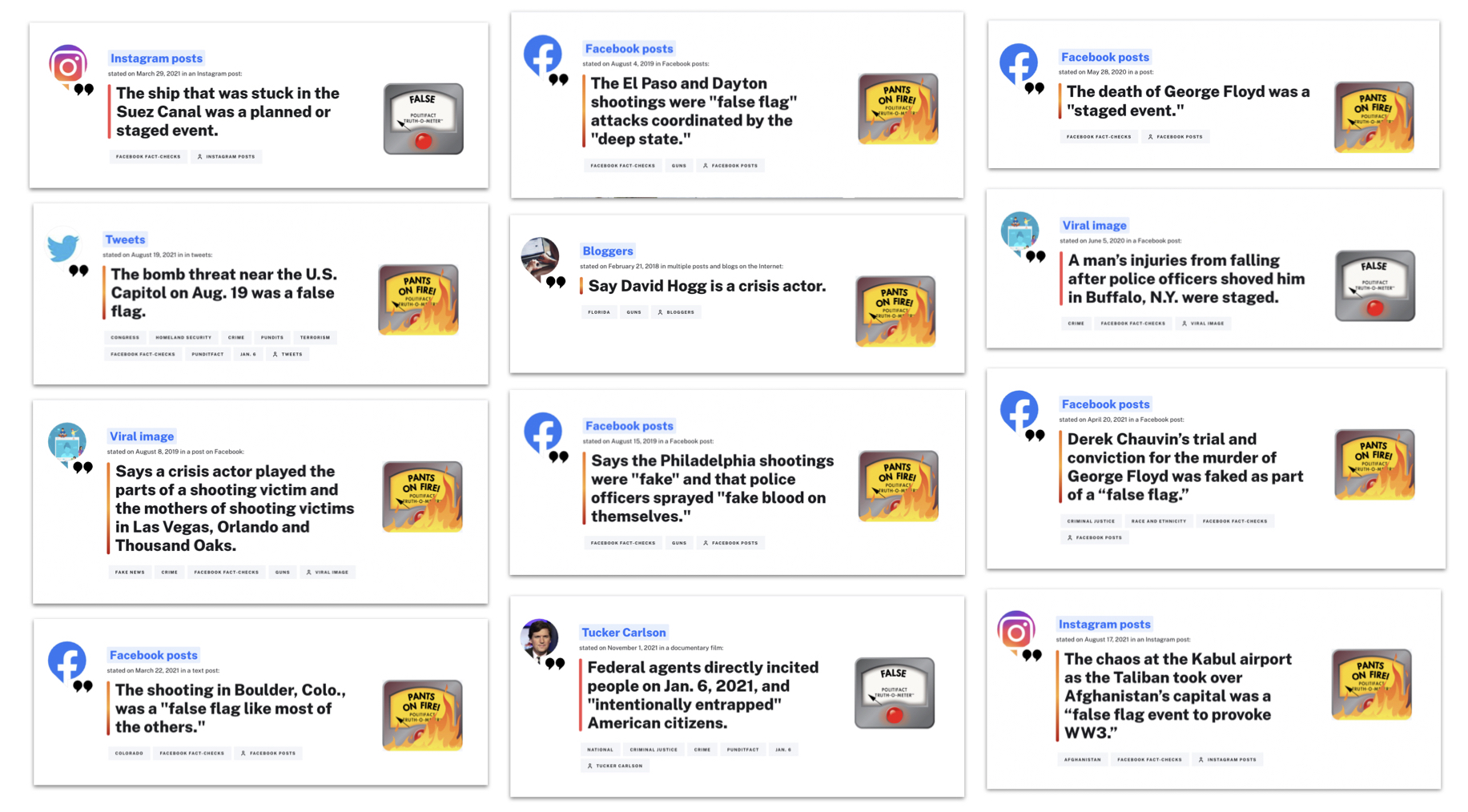 PolitiFact False flags They’re real, but far less widespread than