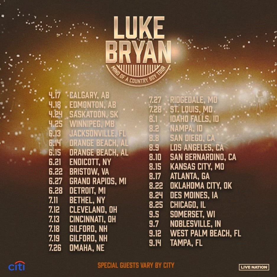 Luke Bryan Announces 2024 Tour Pollstar News