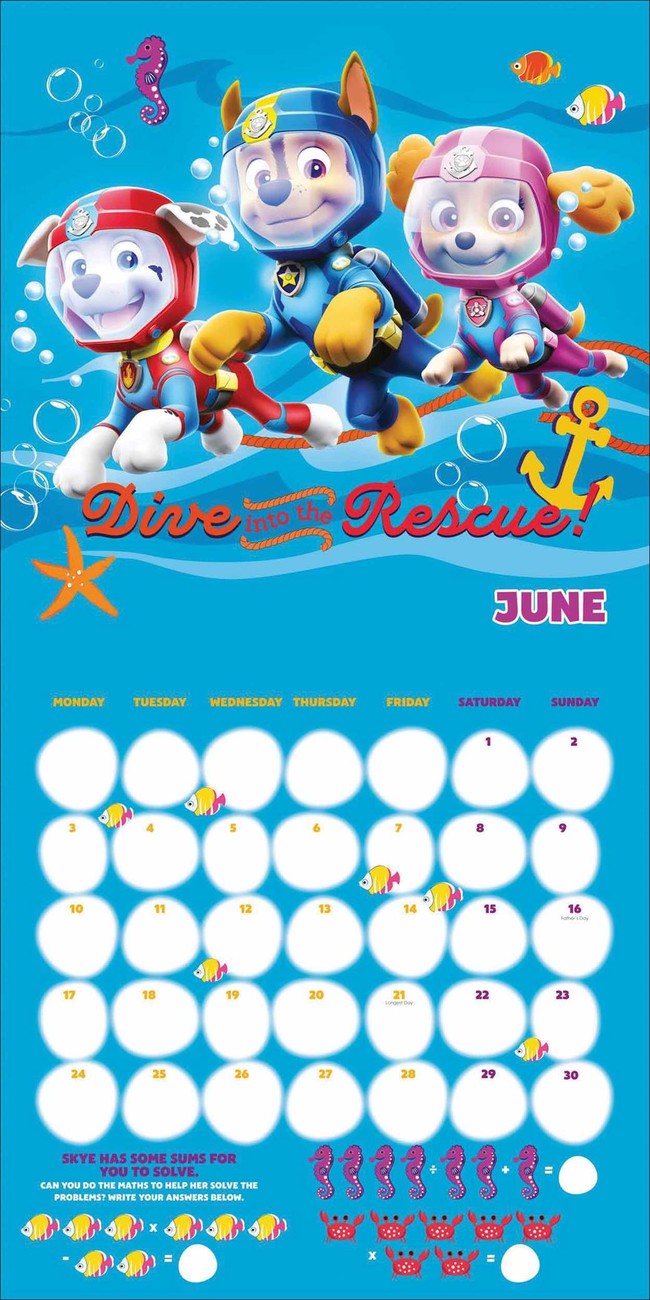 Paw Patrol Wall Calendars 2024 Buy at UKposters