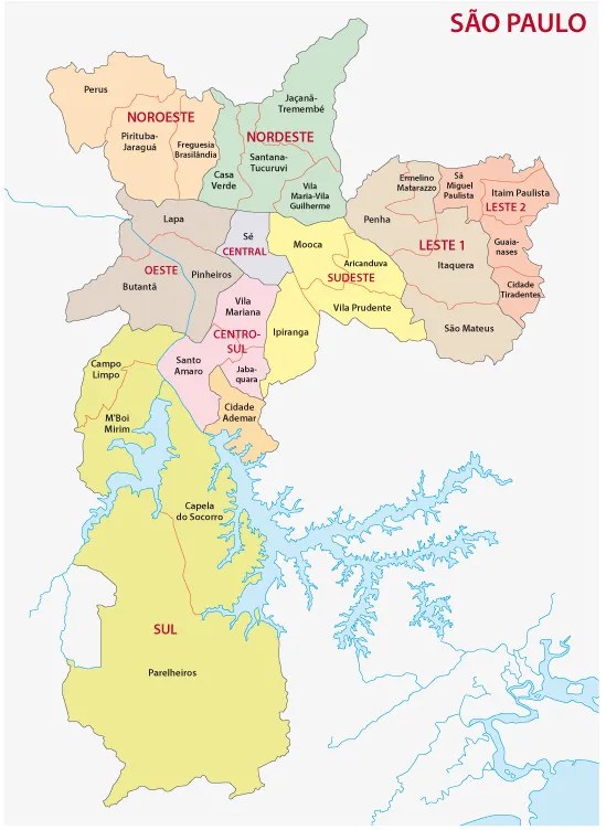 Cidade de São Paulo dados gerais, mapa, população