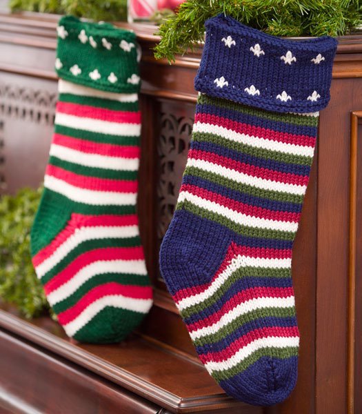 Christmas Stockings Striped Striped Christmas Stockings