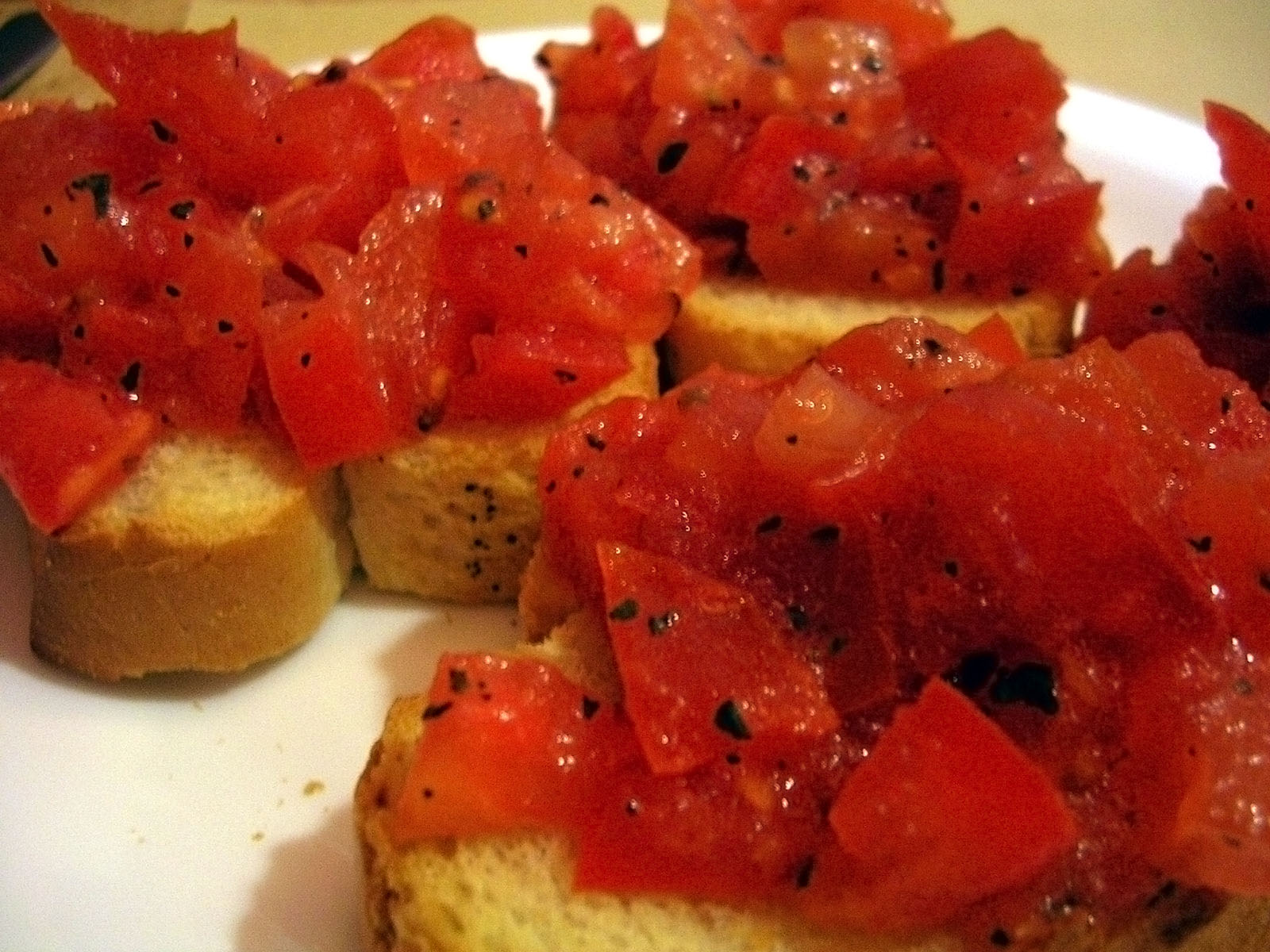 Faux Olive Garden Bruschetta al Pomodoro