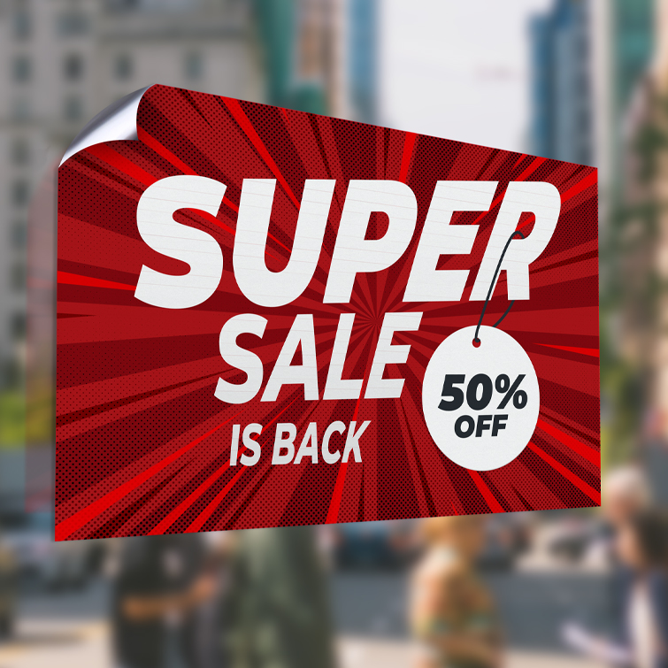 White Window Decals printing White Vinyl Window Decal PrintMagic