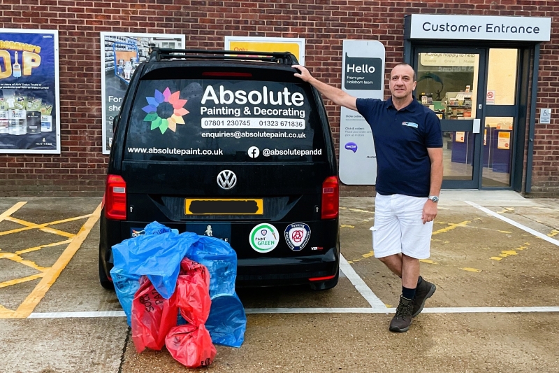 Hailsham decorator signs up to pioneering Paint Green scheme