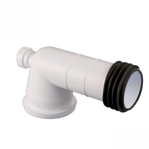 Brett Martin Plastic Waste Pipe Bent 90 Degree Pan Connector With Boss