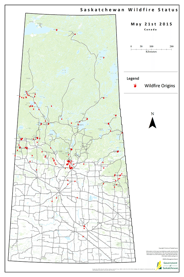 Sask. wildfire threat update The Western Producer