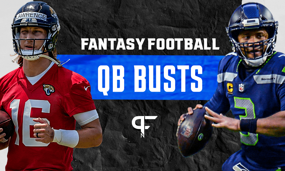 2021 Fantasy Football QB Busts Trevor Lawrence and Russell Wilson