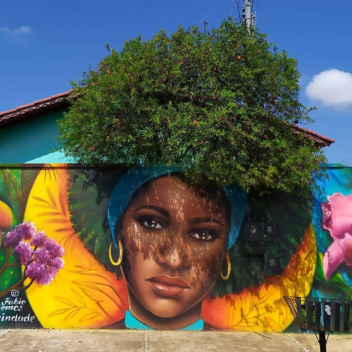 Brazilian Artist Uses Real Trees In Portraits Of Women And The Incredible Work Is Being Admired