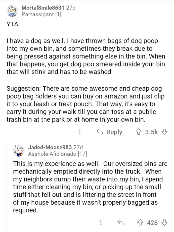 Redditors Hate This Guy For Putting A Bag Of Dog Poop In A Stranger's