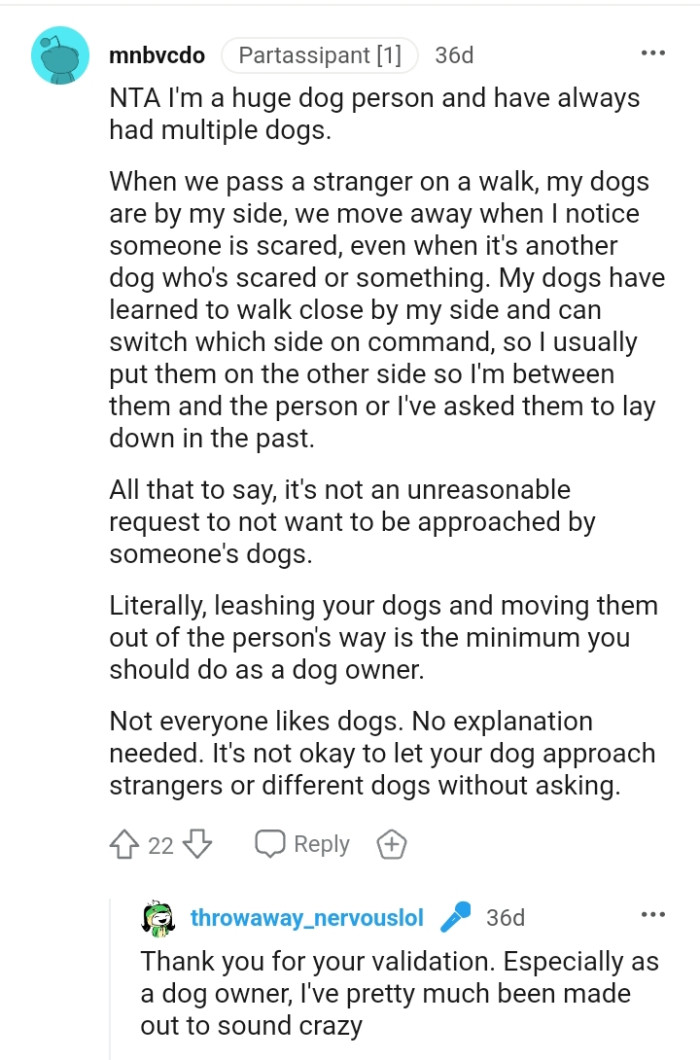 Redditor Gets Insulted For Backing Away From A Dog That Was Trying To
