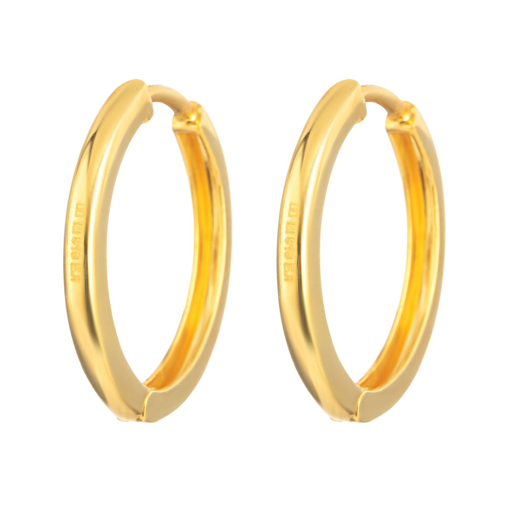 22ct Gold Plain Bali Earring £420.00.00 (SKU33239)