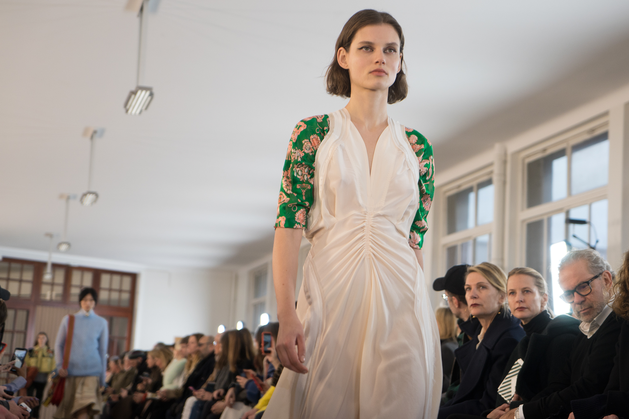 Carven F/W 2018 show at Lycée CamilleSée, Paris purple FASHION