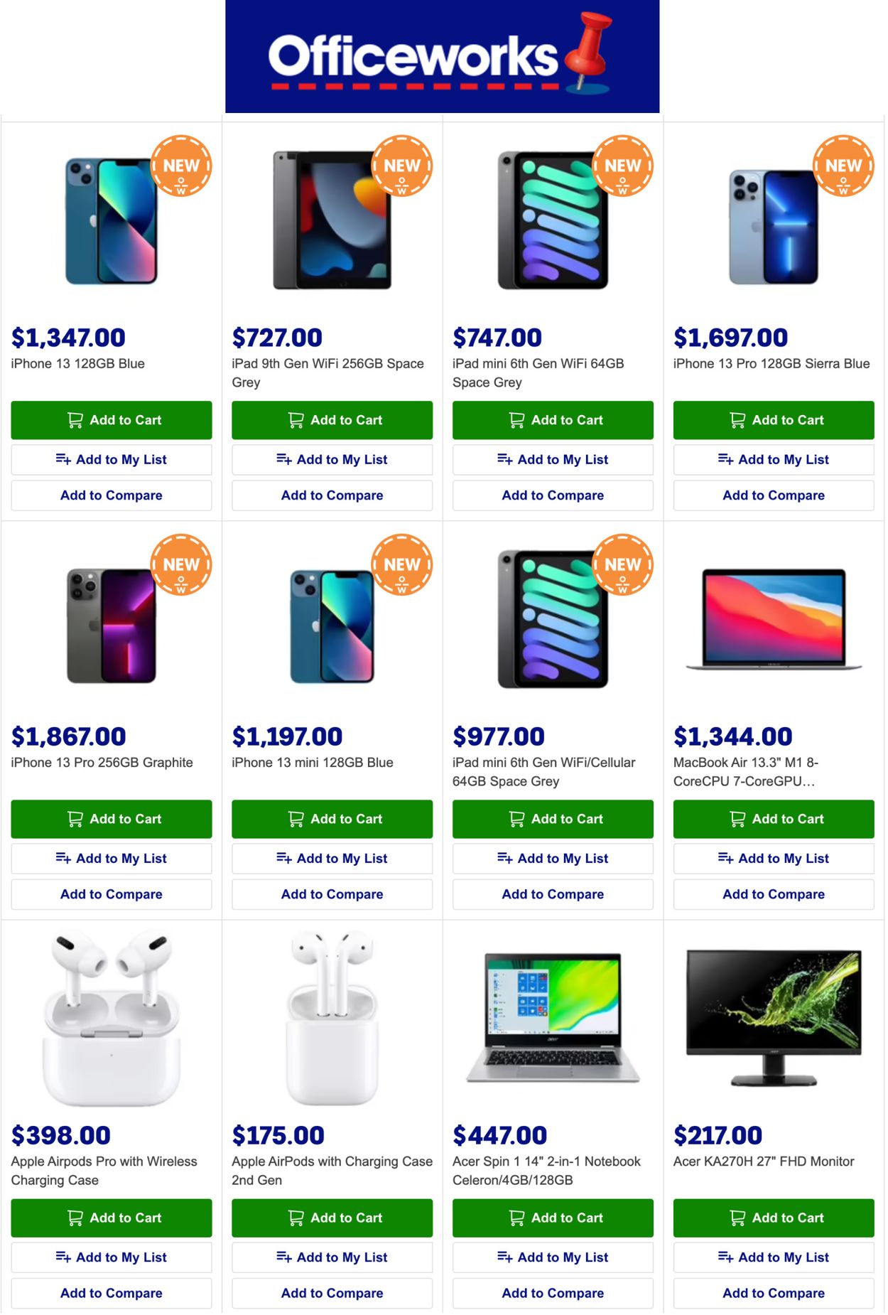 Officeworks BLACK FRIDAY 2021 Catalogue 22/11 30/11/2021 Rabato