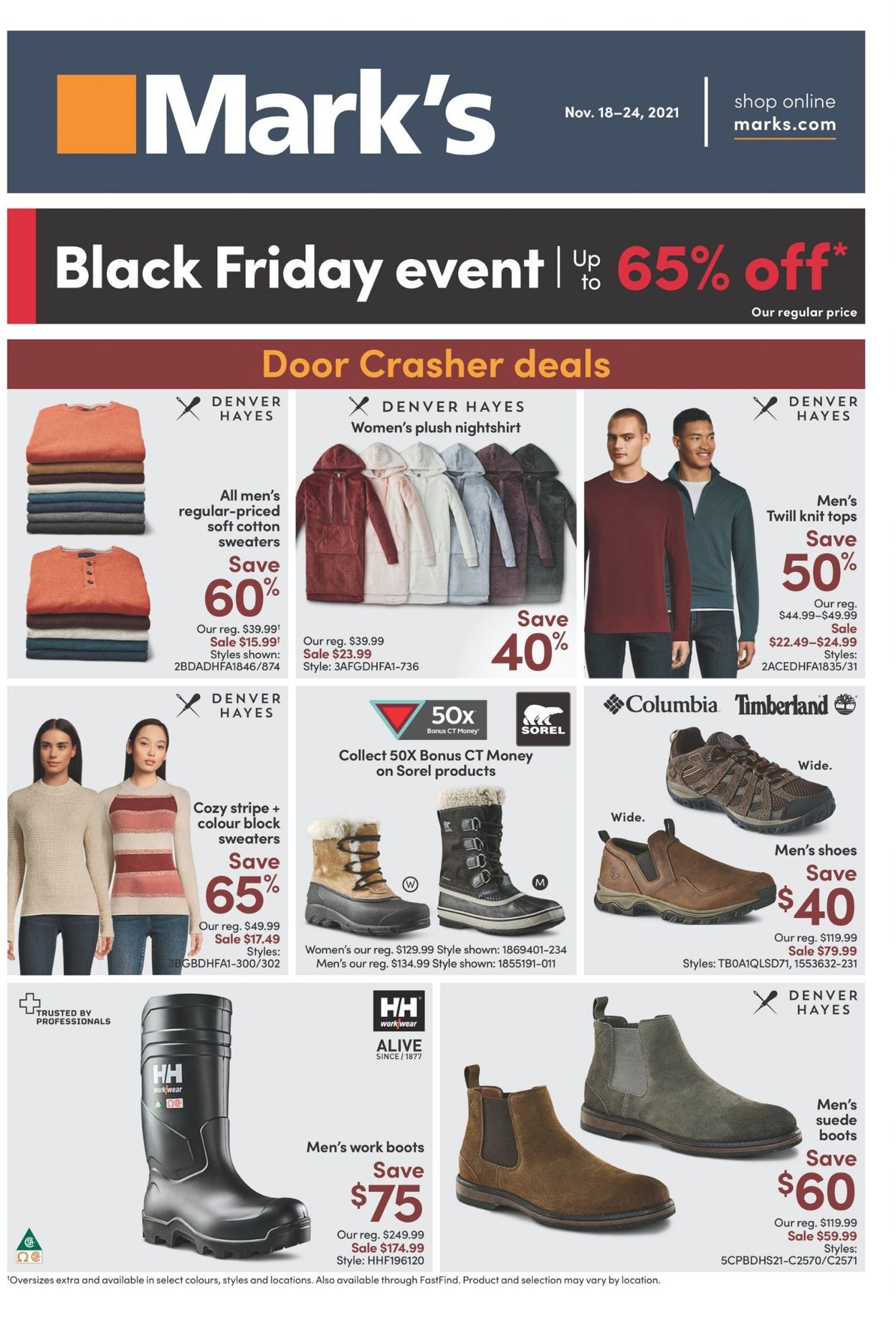 Mark's BLACK FRIDAY 2021 Flyer 11/18 11/24/2021 Rabato