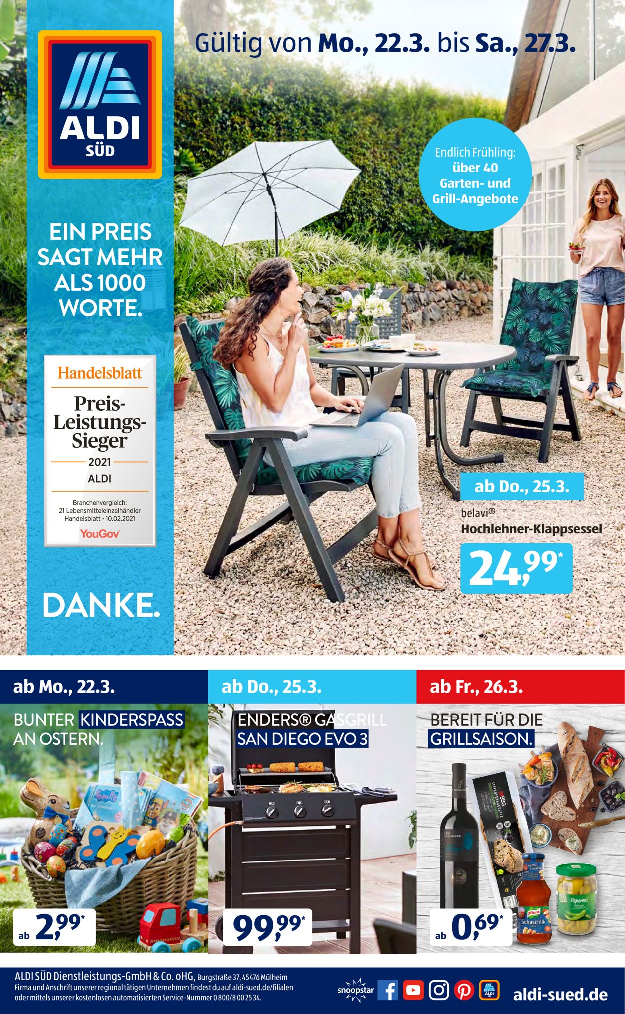 ALDI SÜD Prospekt 22.03 27.03.2021 (Seite 3) Rabato
