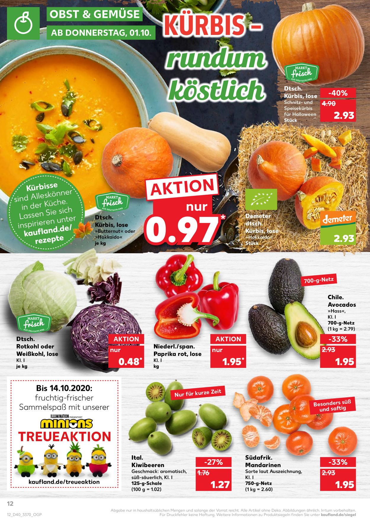 Kaufland Prospekt 01.10 07.10.2020 (Seite 12) Rabato