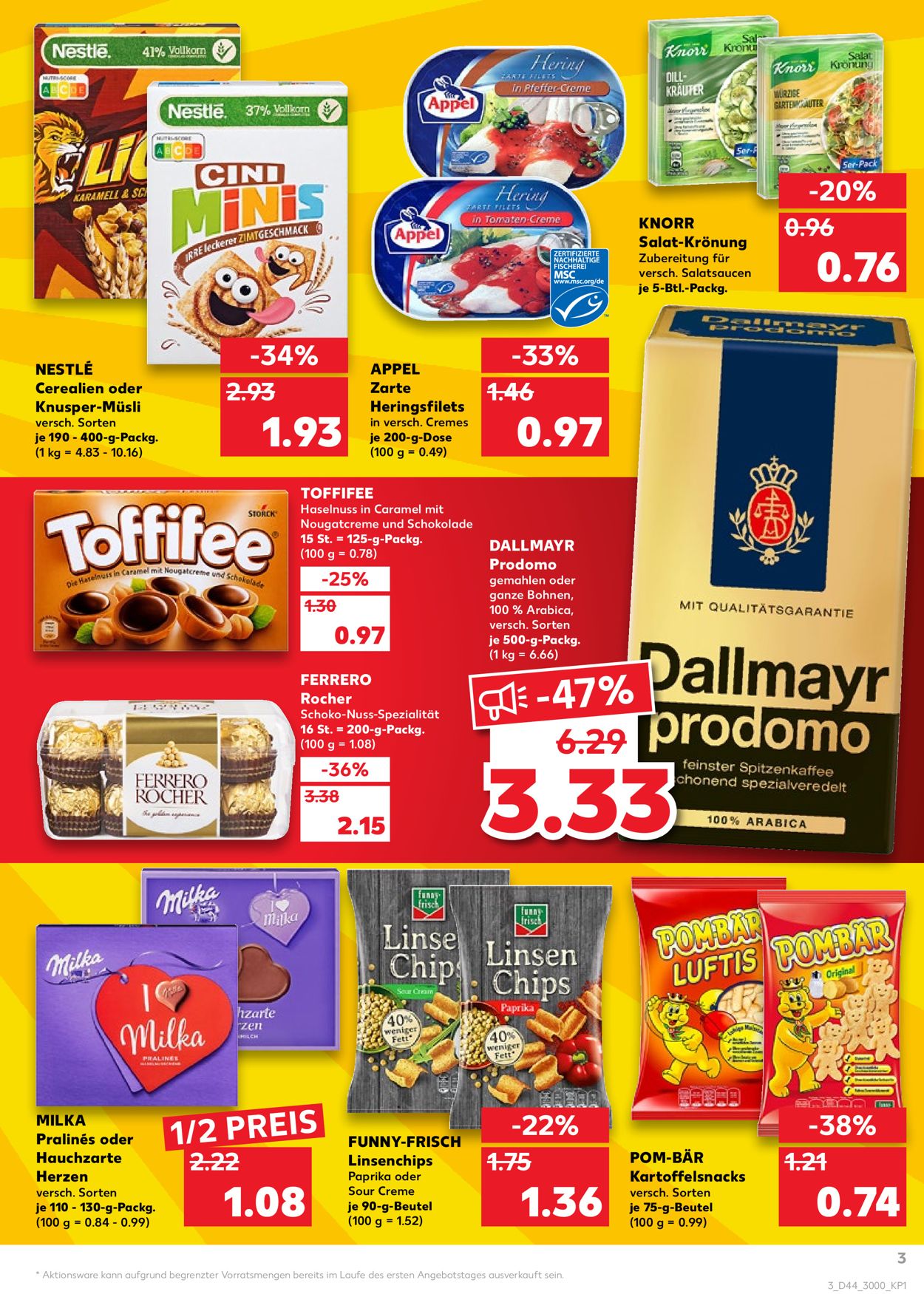 Kaufland Prospekt 29.10 04.11.2020 (Seite 3) Rabato