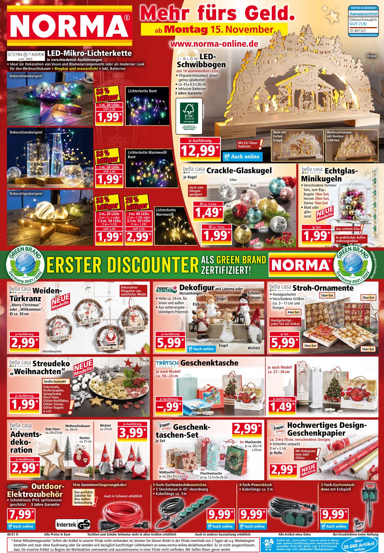 Norma WEIHNACHTEN 2021 Prospekt 15.11 20.11.2021 Rabato