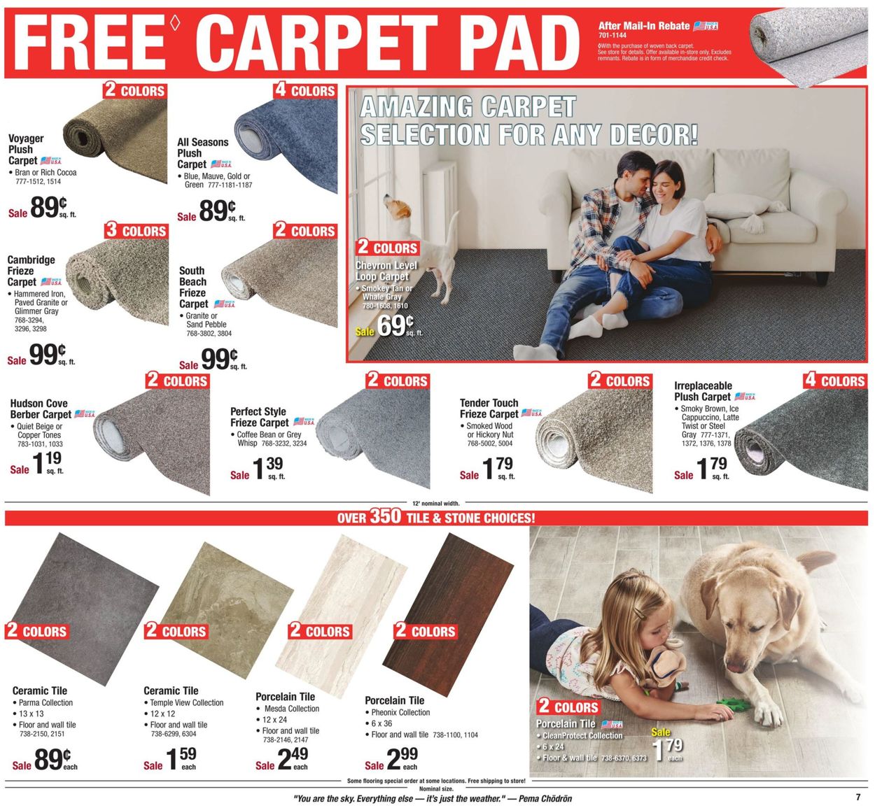 Menards Home Improvement Sale 2021 Ad Circular 01/17 01/31/2021