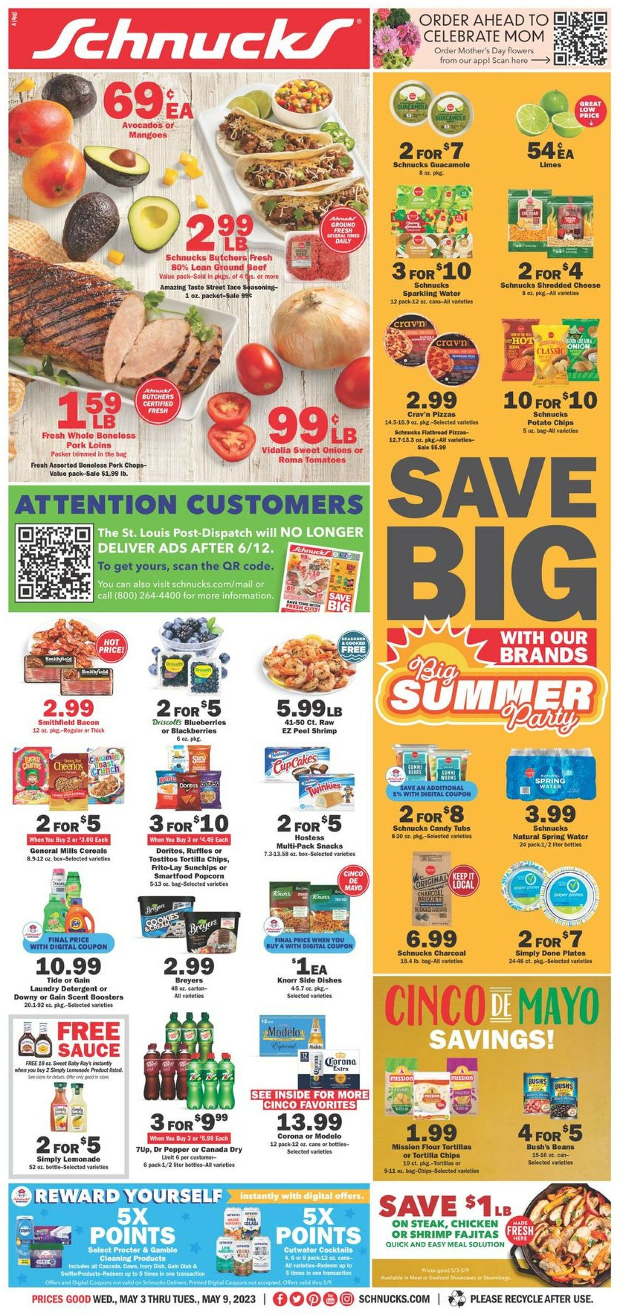 Schnucks Ad Circular 05/03 05/09/2023 Rabato