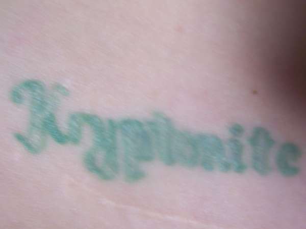 Kryptonite tattoo