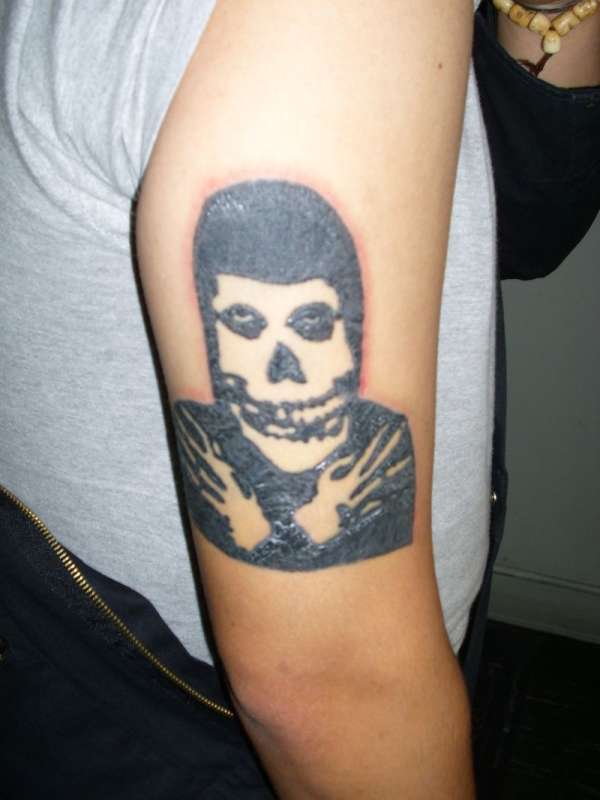 "Misfits" logo tattoo