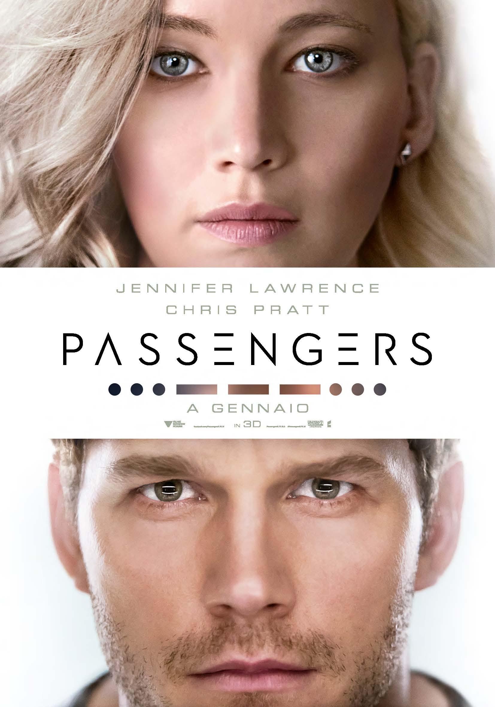 Viaggio spaziale per Chris Pratt e Jennifer Lawrence, ecco il poster di