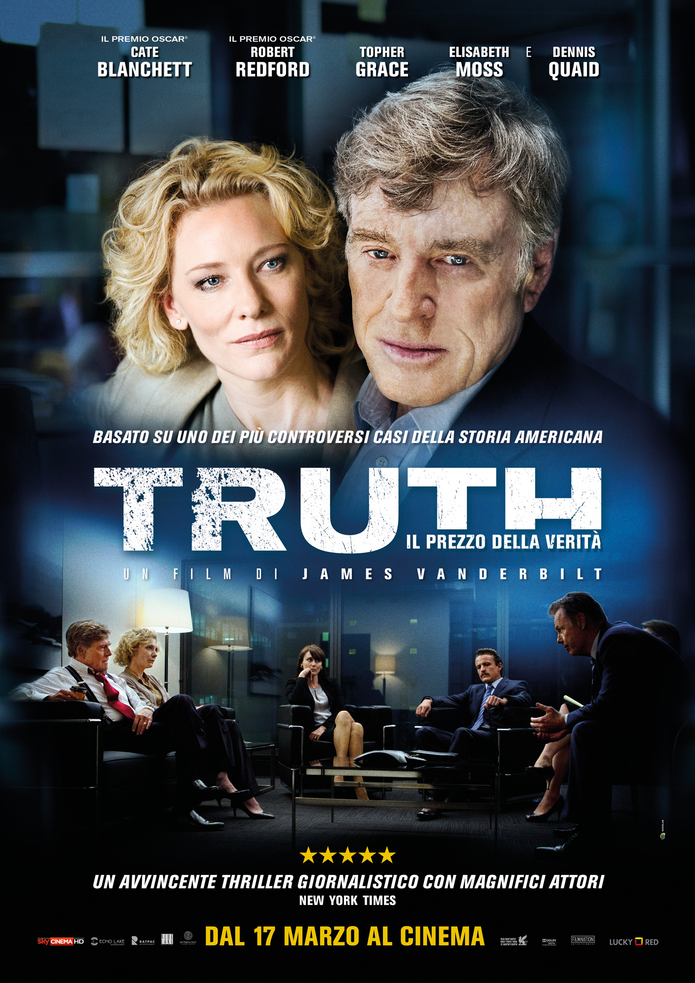 Dal 17 marzo al cinema “Truth” con Cate Blanchett e Robert Redford RB