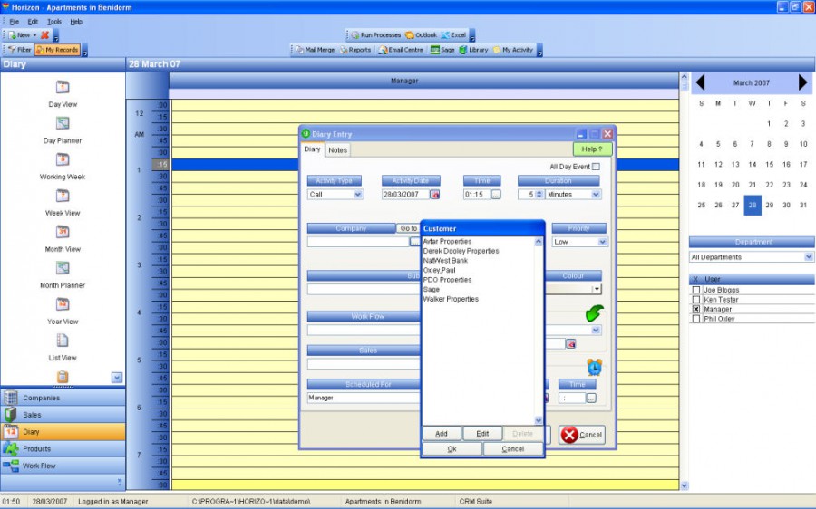 Horizon CRM 2.00.970 review and download