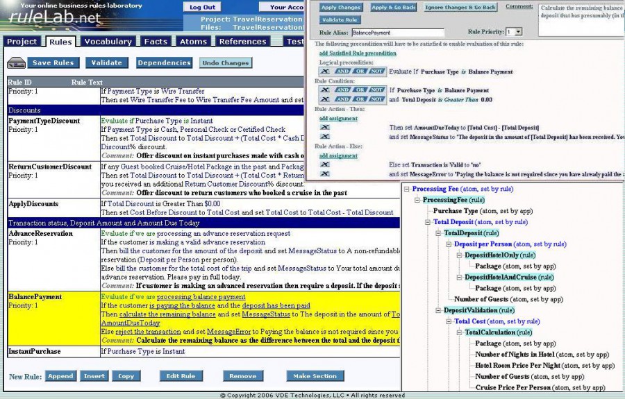 RuleLab.Net Business Rules Engine (BRE) 1.5.14 review and download