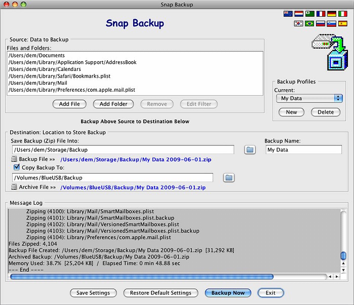 Snap Backup 5.3 review and download