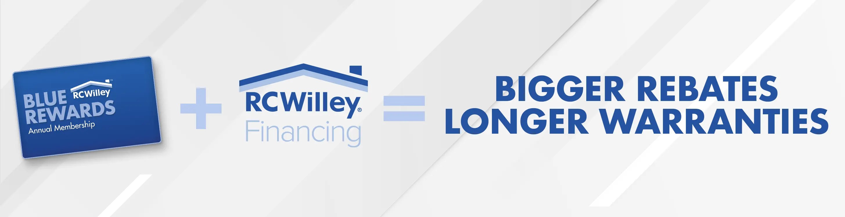 Blue Rewards + Payment Plans RC Willey