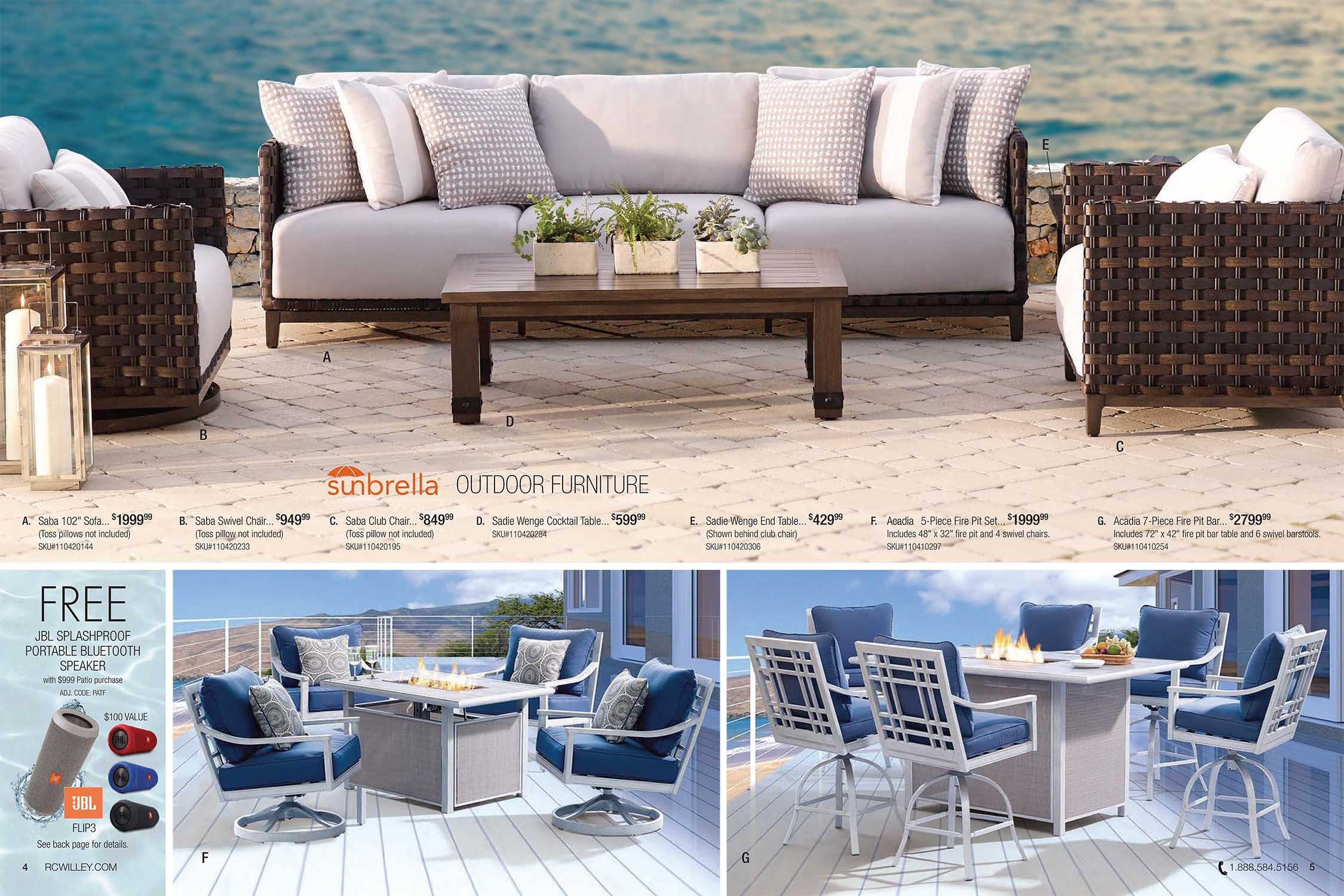Outdoor Living Spring 2017 Patio Catalog RC Willey Furniture Store