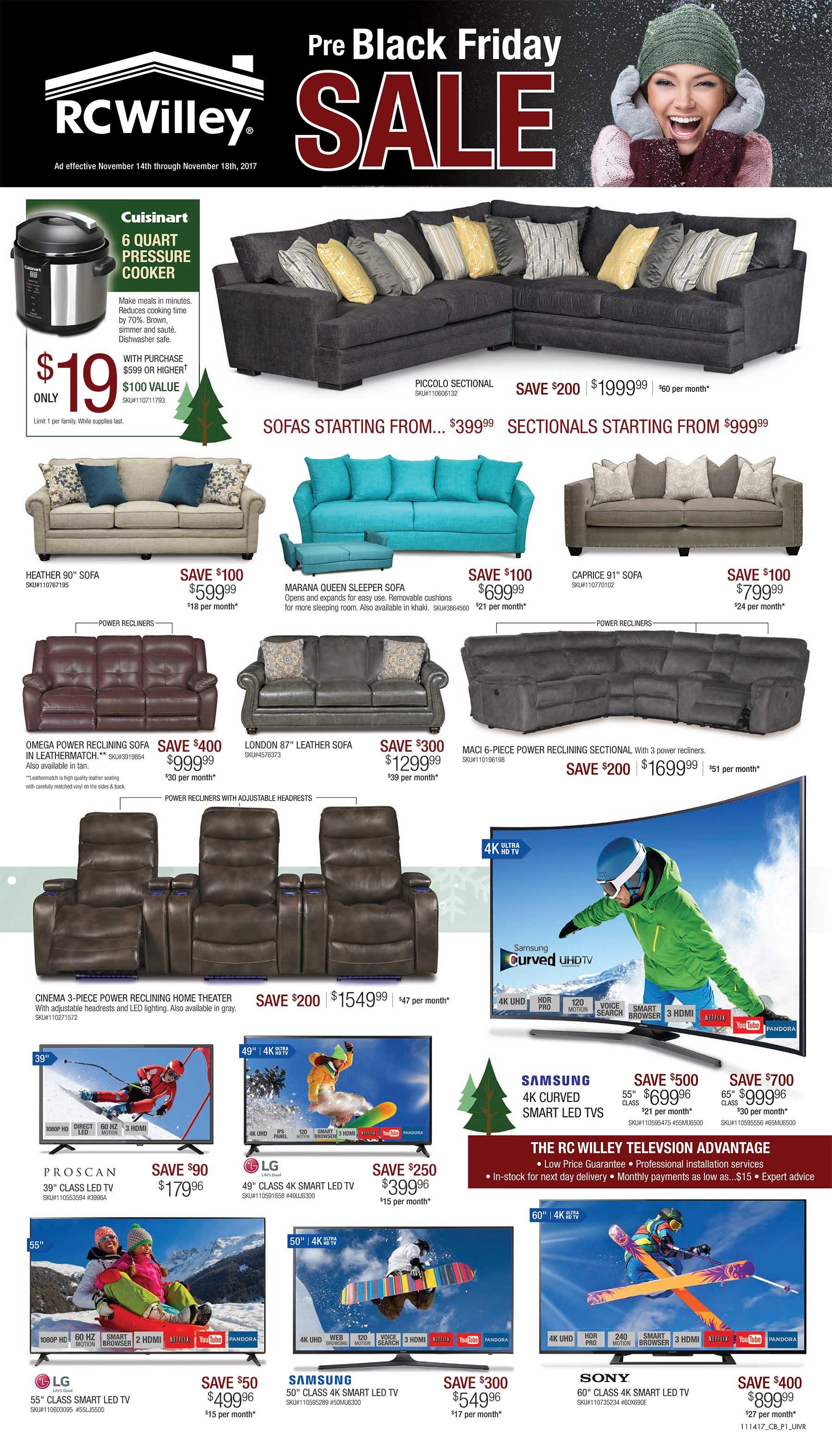 PreBlack Friday Sale! RC Willey