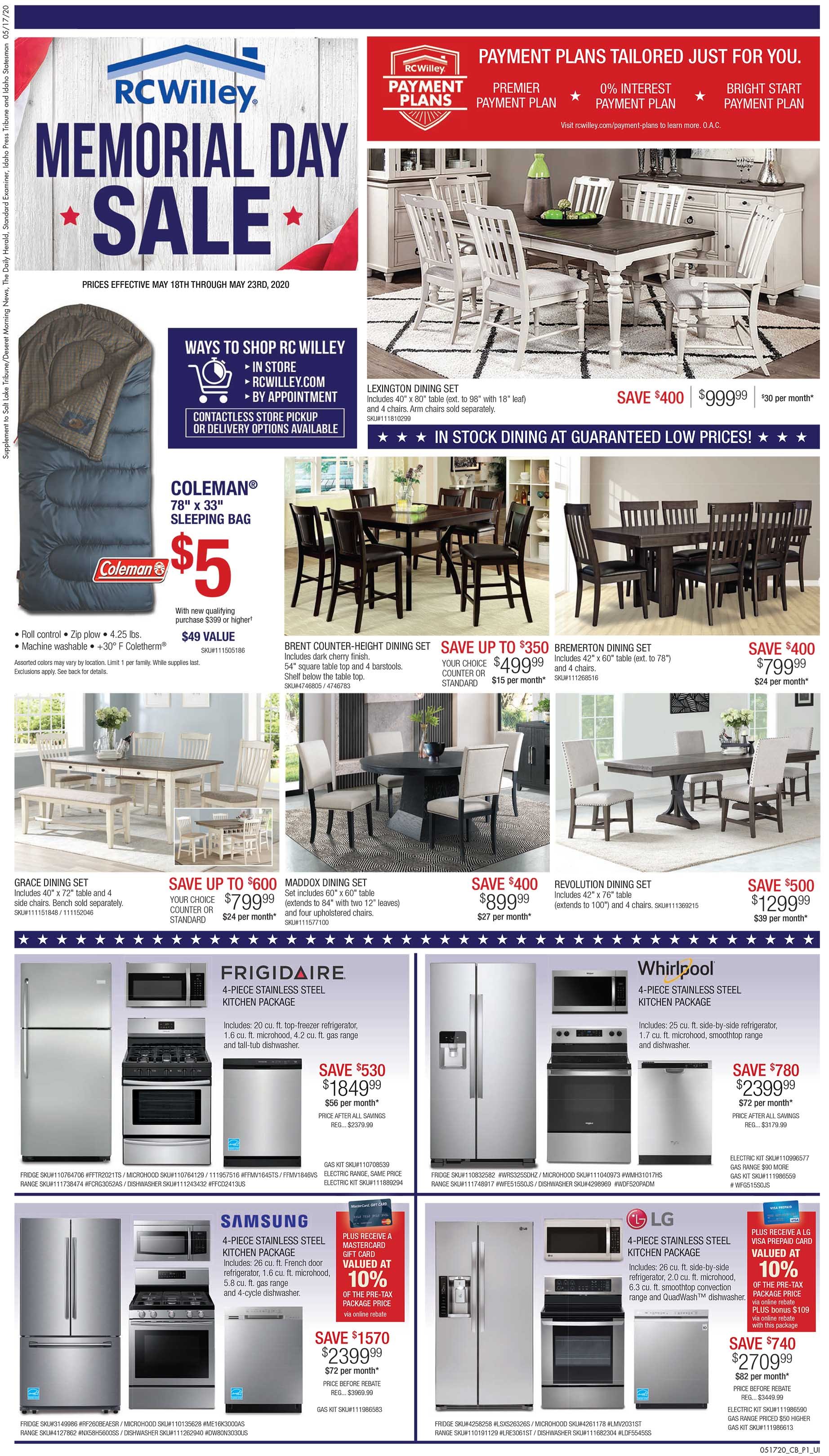 Memorial Day Savings Happening Now at RC Willey!