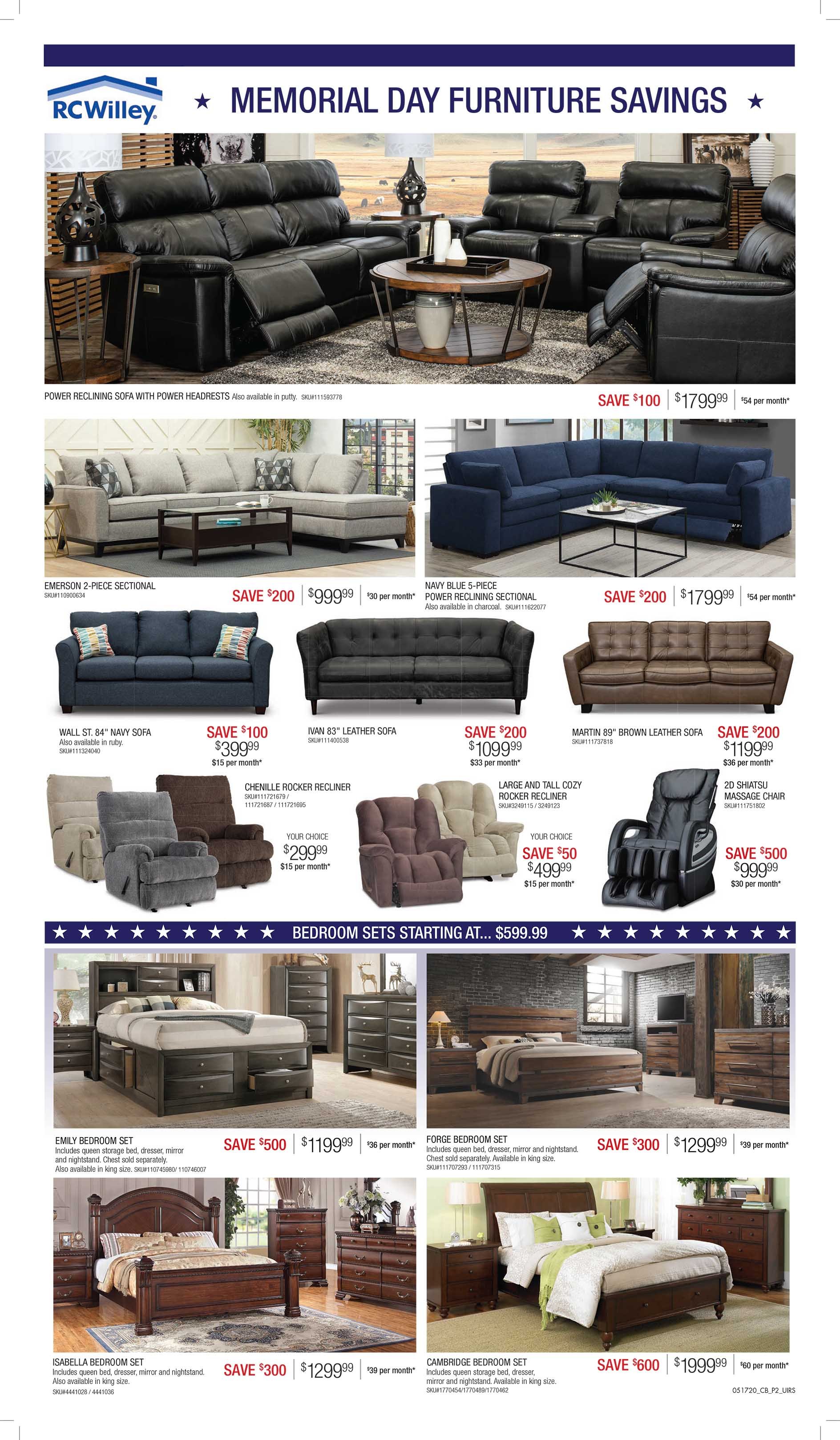 Memorial Day Savings Happening Now at RC Willey!