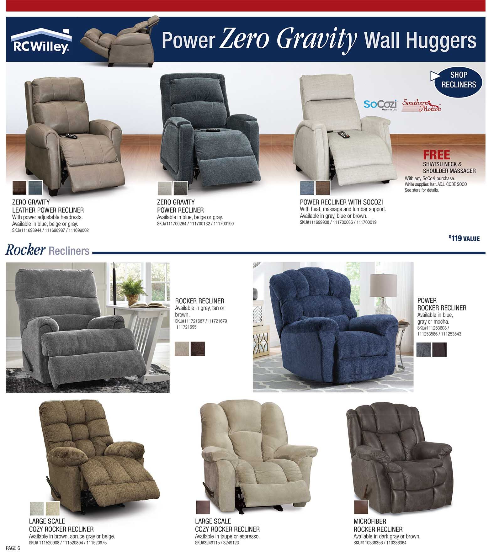 Monthly Category Spotlight All Recliners on Sale at RC Willey!