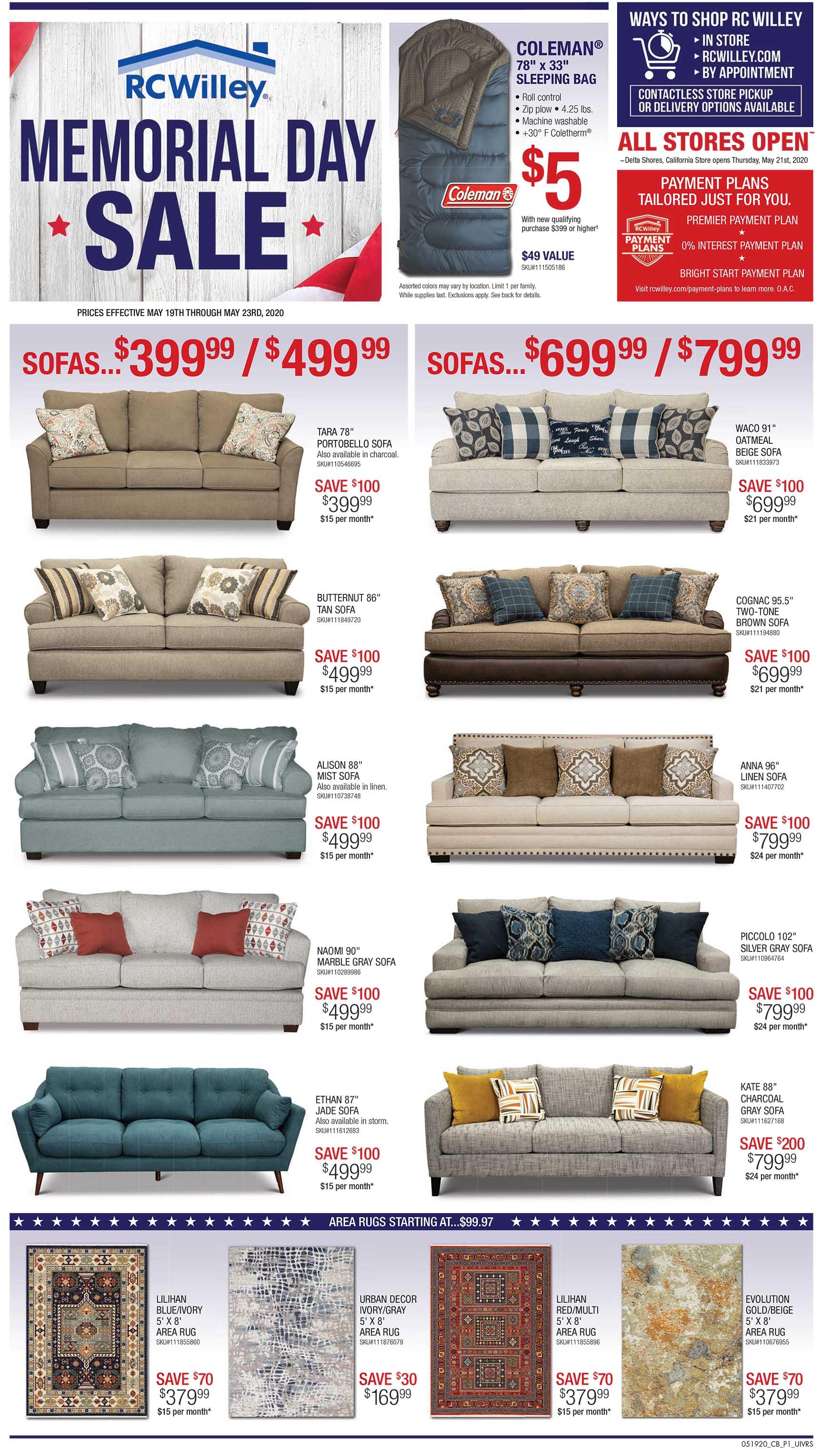 Memorial Day Sale at RC Willey!